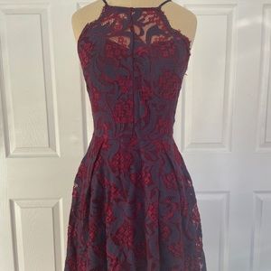 Francescas Lace Halter Dress